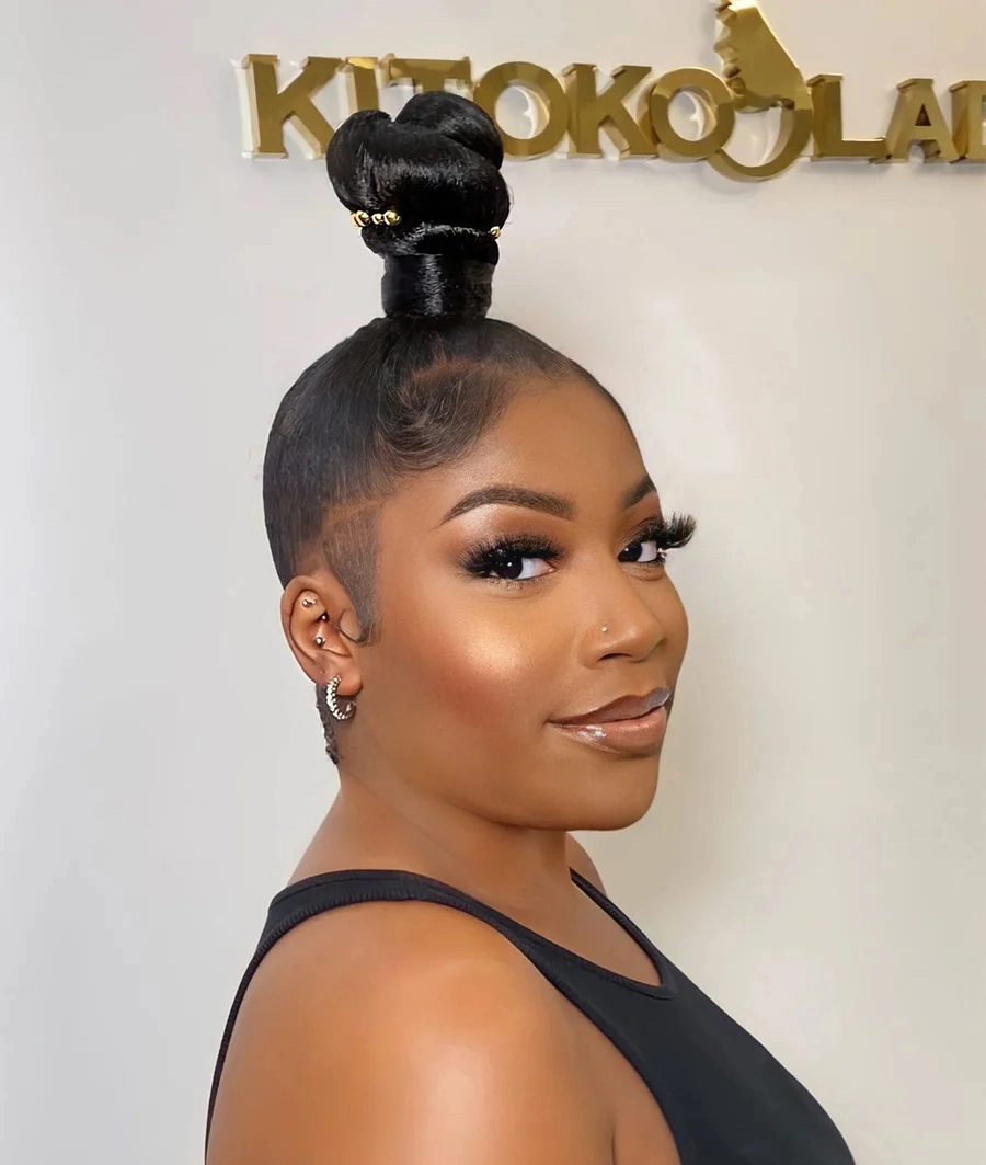 Ponytail tresse croisée