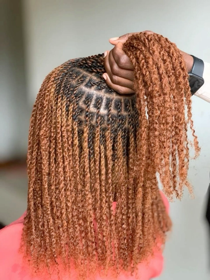 Mini twist taille 18 pouce mèches naturel inclus