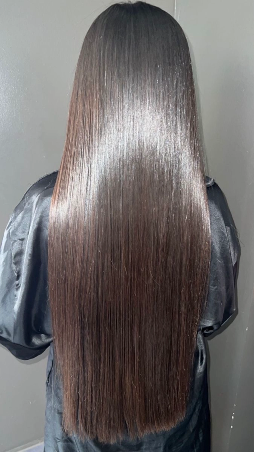 Lissage Tanin cheveux très long