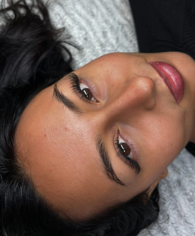 Cils à cils en pose mixte