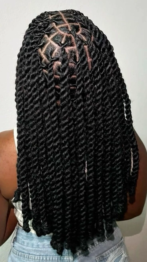 Mini twits taille 16 pouce mèches naturel inclus