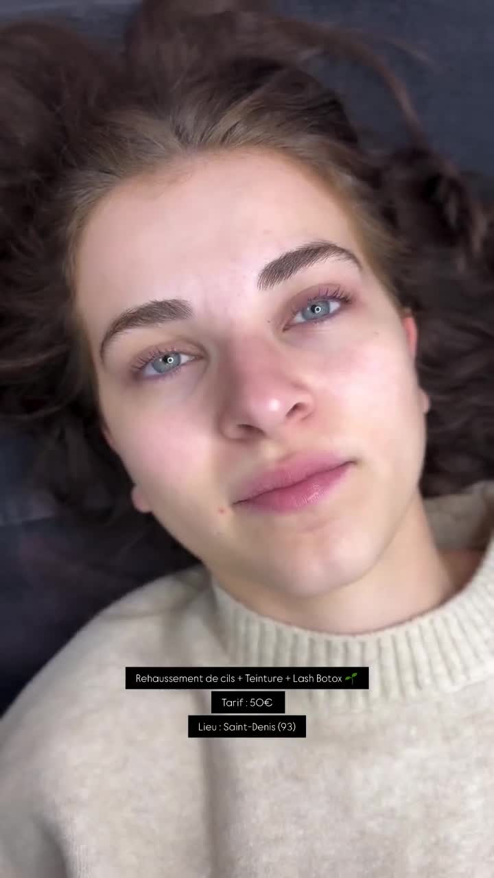 Rehaussement de cils + teinture + lash botox