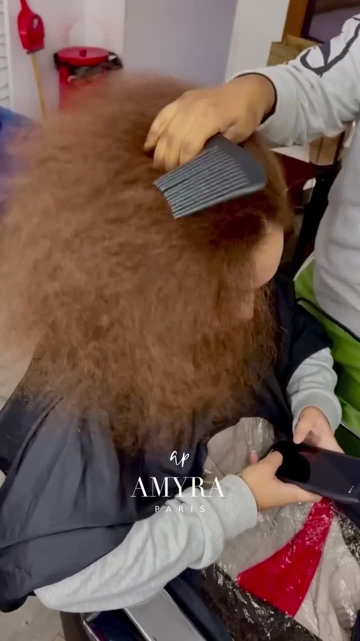 Natte collé sur cheveux naturel