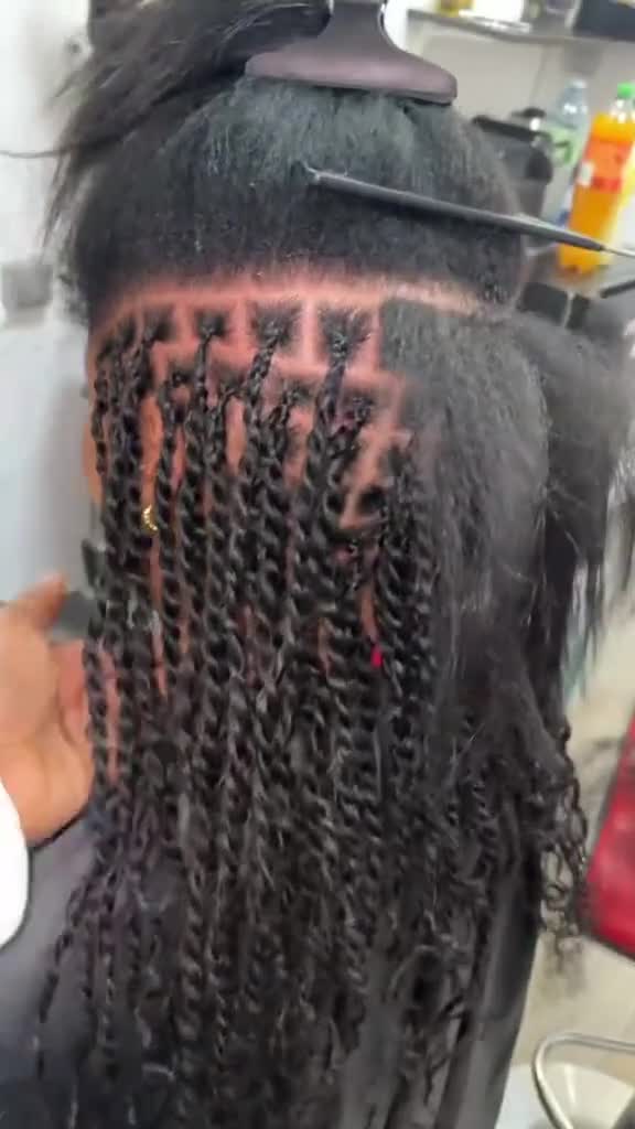 Mini twist avec mèche synthetique inclus 16 pouce