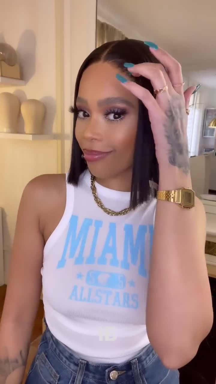 Pose de lace wig simple (Perruque IB)